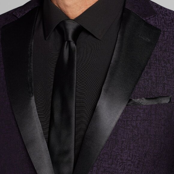 NEW Jos. A. Bank Purple Textured Dinner Tuxedo Jacket 46 Regular 46R - Picture 2 of 5